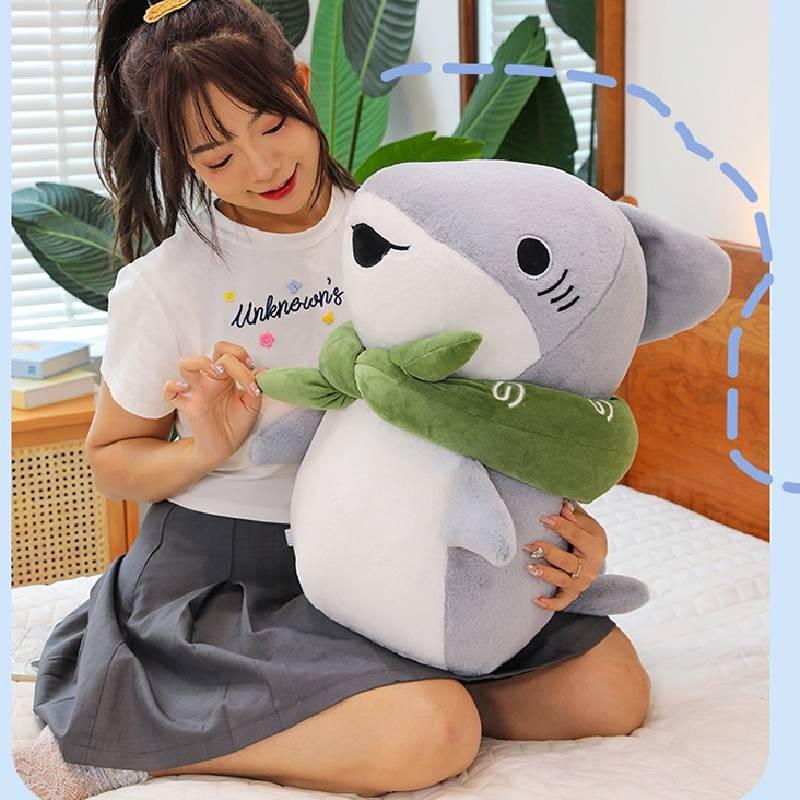 Toys Shark Plush Cartoon Animal Stuffed Doll Room Sofa Decoration Kids Gifts