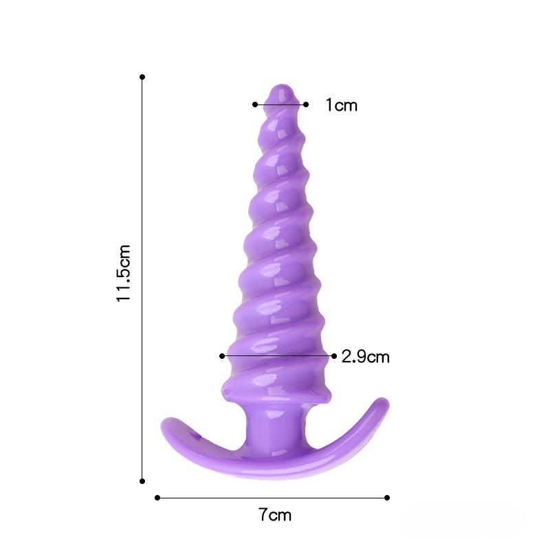 Anal Plug Butt Erotic Screw Thread Anus Plug Adult Sex Toys Woman Men Anal Dilator