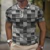 Men Polo Shirt Short Sleeve 3d Print Tops Fashion Polyester Breathable Comfortable Polos Shirts