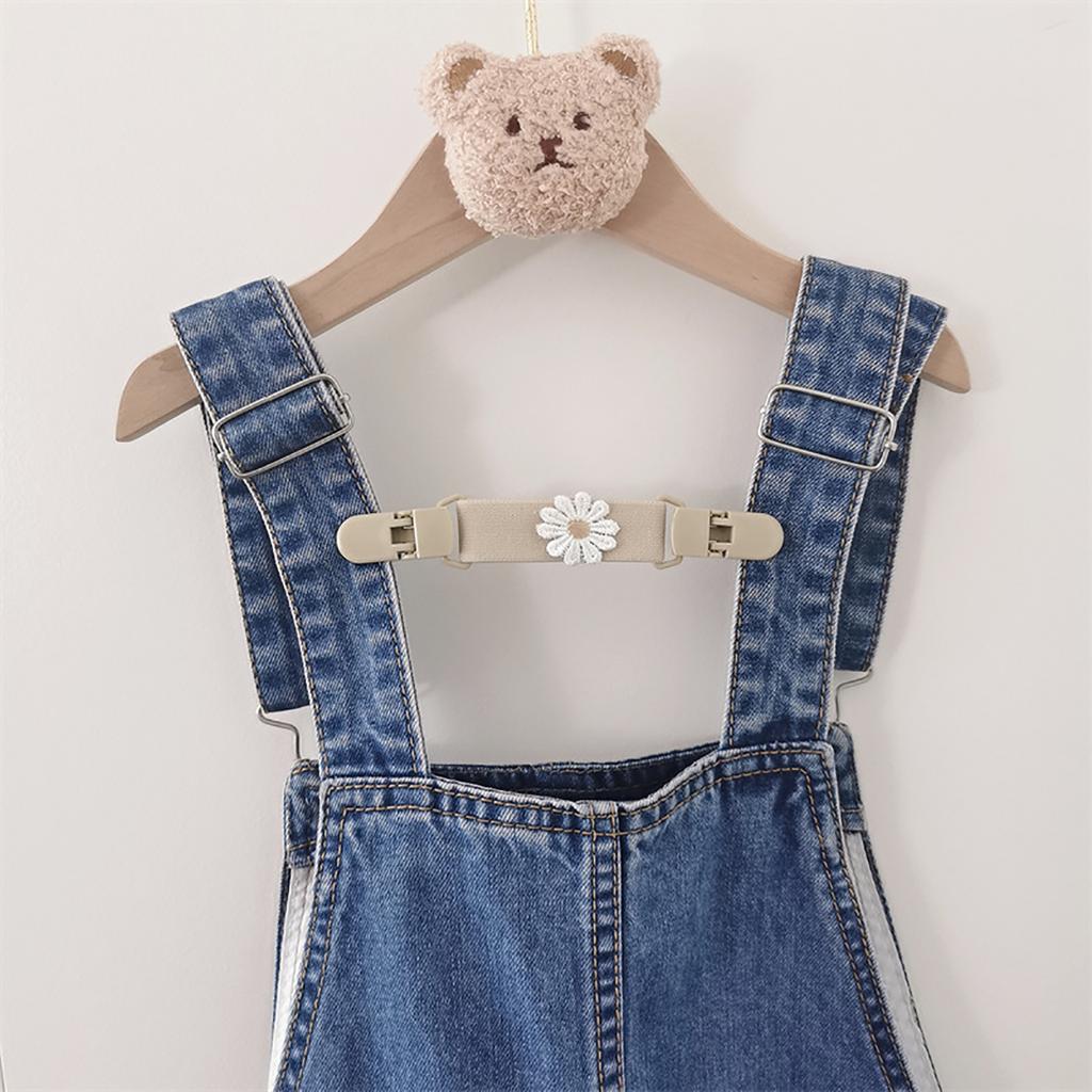 Vestito con spalline Sospensioni Clip Anti-caduta Accessori Abbigliamento Bambino Salopette Floreale Carina Clip per Spallina Vestito Elastico per Pantaloni