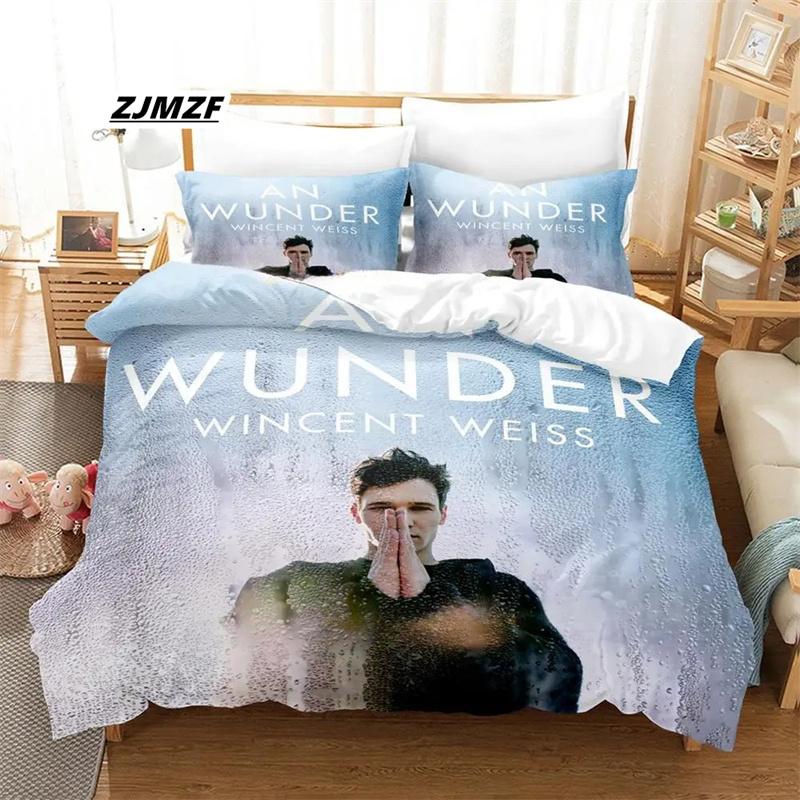Set Biancheria da Letto Wincent Weiss Singolo Twin Matrimoniale Queen King Size Set Letto Adulto Bambino Camera da Letto Copripiumino Set Stampa 3D Anime Lenzuolo