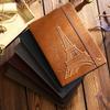 A5 Three-dimensional Embossed Iron Tower Retro Notebook Thick Paper Strap Hardcover Hand Ledger Diary Business Notes