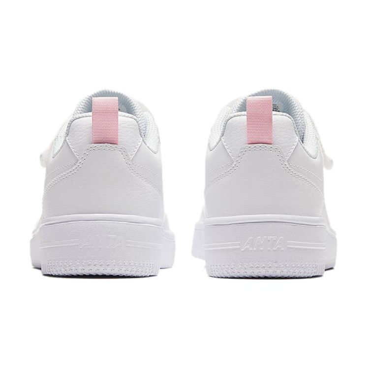 Anta Kids Versatile Non-Slip Shock Absorbing Low-Top Skate Shoes Kids Skate Shoes White Pink A332418004H-5