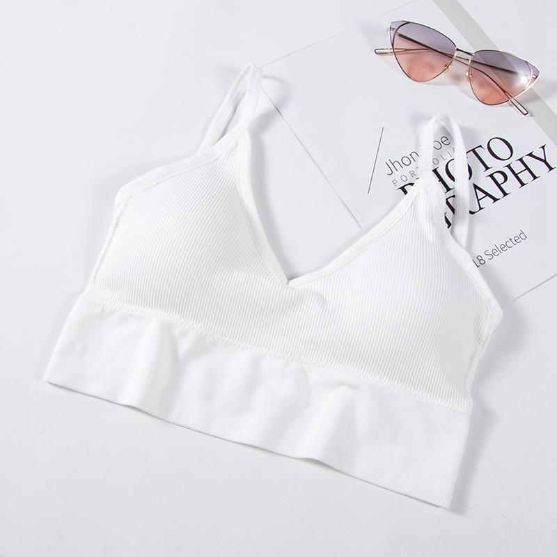 Women Japanese Seamless Thread Large U-back Sling Wrapped Chest Vest Breathable Sport Bra