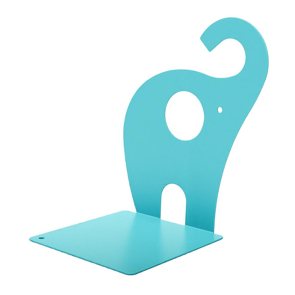 1 Paar Metalen Boekensteunen Schattige Olifant Antislip Boekstopper voor Ordners Kleine Notitieboekjes Fotoalbums