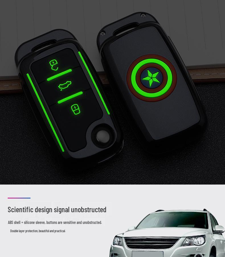 Volkswagen Key Case: Stylish Design with Buckle & Personalized Decoration