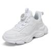 Children's older girls' virgin white size sneakers, walking shoes, white spring and autumn middle and older boys' leather shoes, autumn and winter