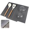 Dish Drying Mat-Silicone Drying Pad For Kitchen Counter, Non-Slip Drain Pad High-temperature Resistant Kitchen Gadget