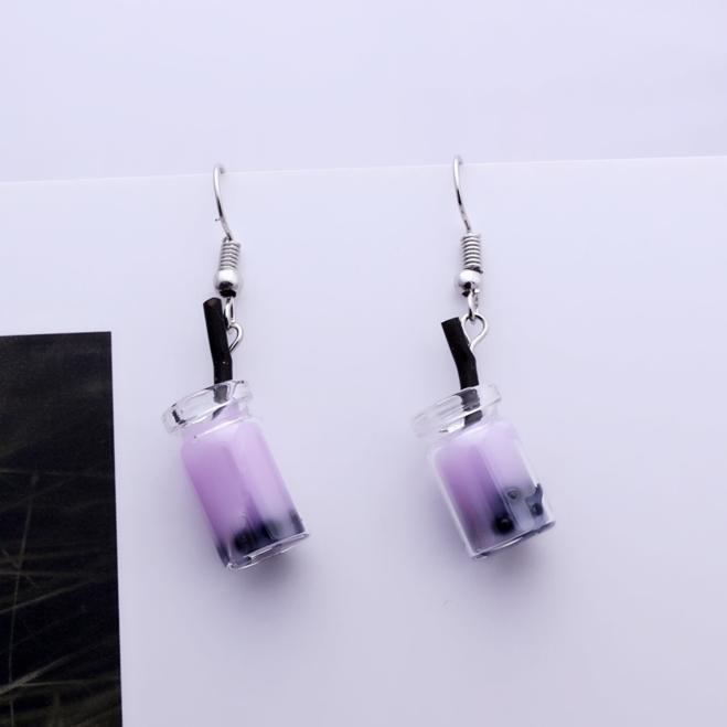 Kreative Niedliche Süßigkeiten Bunte Tier Gummibärchen Ohrringe Minimalismus Cartoon Design Damen Ohrhaken Hänger Zirkon Kinder Geschenk