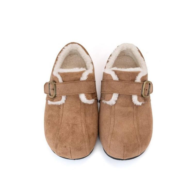 Versatile New Women's Shoes with Fleece Thick-soled Height-increasing Shoes and Casual Shoes