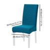 1Pc With Chair Back Elastic All-season Thicken Chair Cover Soft Dining Chair Dustproof Solid Color