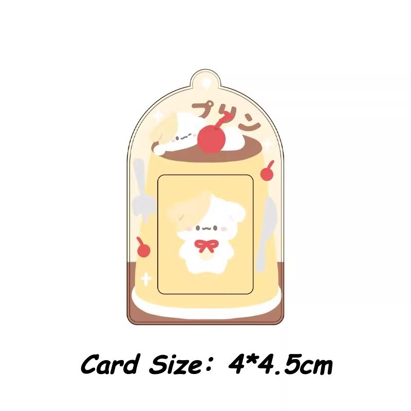 New Arrivals Cute Animal Photo Frames Kawaii Pudding Photocard Holder 2 Inch Kpop Photocard Sleeves INS Style Original Design