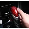 Red Carbon Fiber central console gear shift knob trim For Cadillac SRX 2013-2015