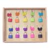 10Pieces Color Montessori Locks Toy Early Learning Toys , 10 and Tray