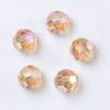 3 4 6 8mm AB color Round Crystal Beads Faceted Transparent Glass Bead Loose Spacer Bead for Jewerly Making DIY Bracelet Necklace
