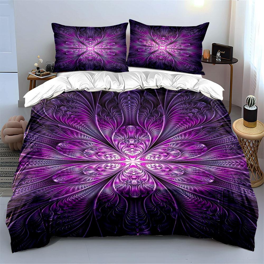 Abstract symmetrical floral motif. Bedding sets Duvet cover sets Duvet covers Pillowcases(1 * Duvet Cover 2 * Pillowcases without duvet insert)