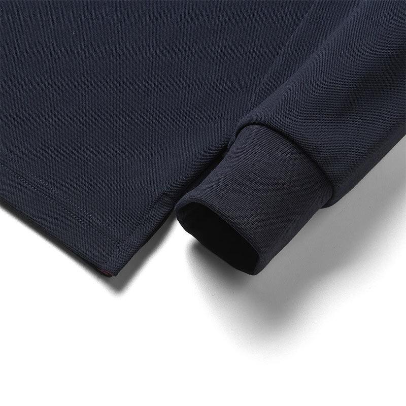 Septwolves Men's Spring Business Casual Long-Sleeve Polo T-Shirt