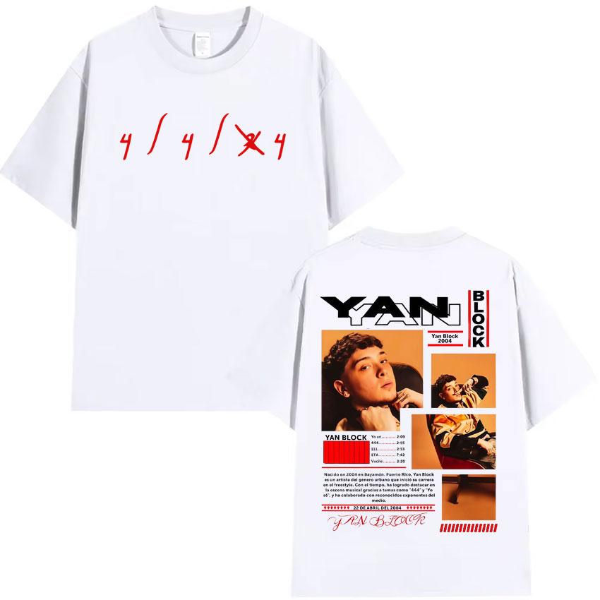 

Rapper Yan Block Carlos Yandre Album Tour 2026 Pop Graphic T Shirts Hip Hop Gothic High Quality Women Unisex Tshirts Streetwear S