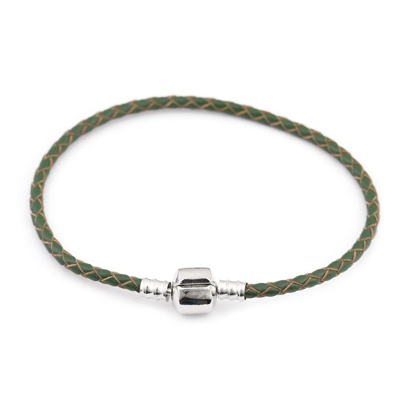 1pc/lot 12 Colors Leather Chain Charm Bracelets Double layer Braided Leathe Bracelet for Handmade DIY Women Girls Jewelry Gift
