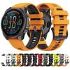 Two-Color Quick Release Silicone Strap for Garmin Fenix8 47mm (20/22/26mm) Fenix8/7X/6S Wristband