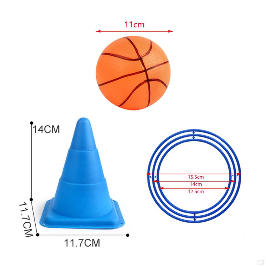 Sport Kegel Agility Feld Marker Kinder 4-6 Jahre alt Toss Spielzeug Set Wurfreifen für