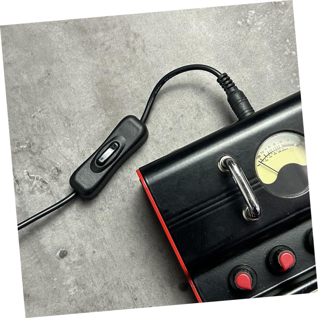 Abaodam Electric Guitar Effects Pedal Power Cable Extension Cable with Switch Adapter, Multi-functional, for Instrument Effects Control