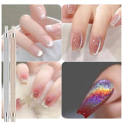 Iron Nail Magnetic Bar Manicure Tool Double-end Multifunctional Manicure Magnetic Bar Matching Nail Polish Gel Design Decoration