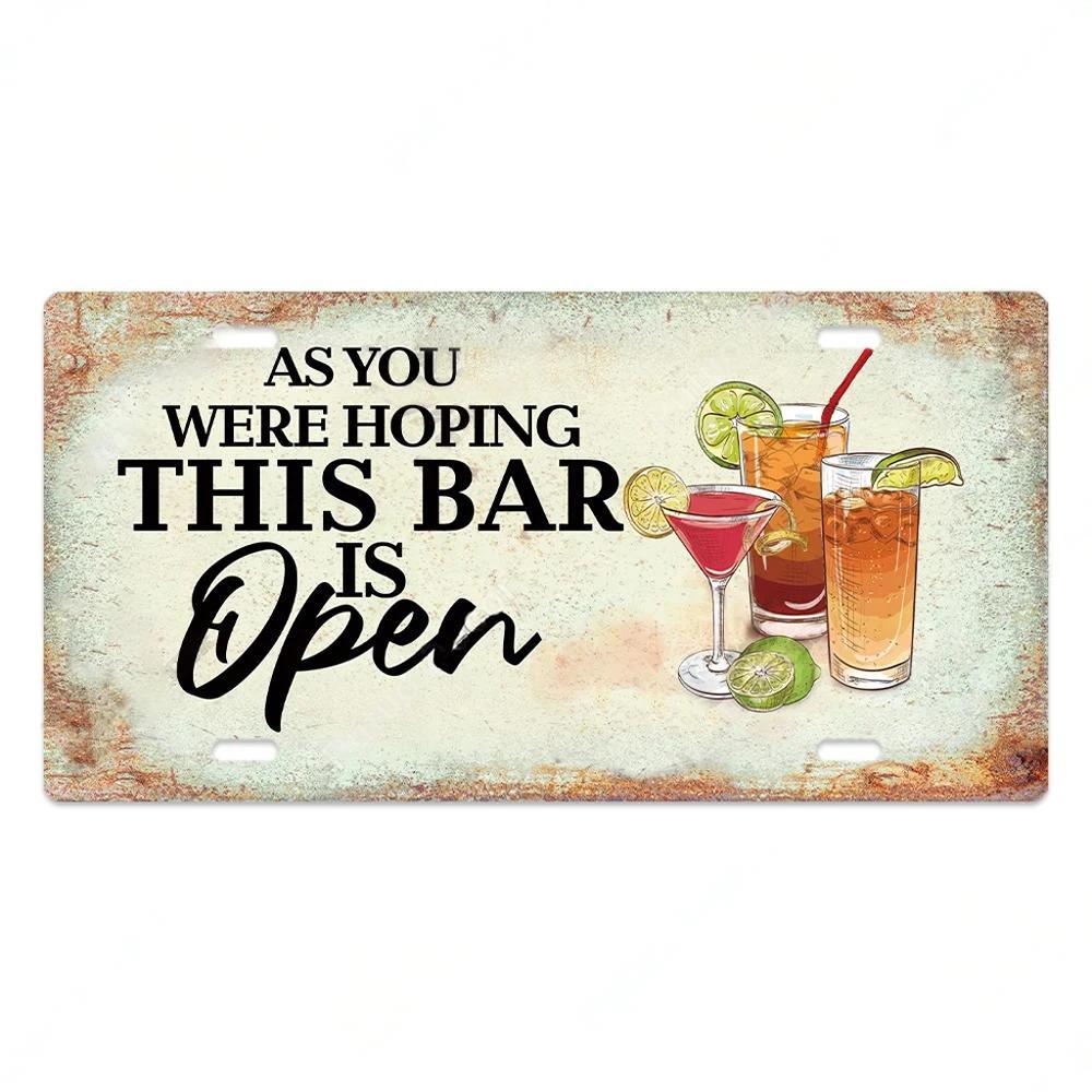 

Vintage Wine Culture Metal Signs Wall Decor Licenses Plate Plaque Metal Vintage Tin Sign for Bar Pub Kitchen Dining Room 15x30cm(5.9x7.8inch)