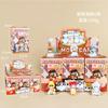 6 Stück Kawaii Mofusand Haifischkatze Mini-Figur Tempura-Garnelen Oktopus Tintenfisch Garnele Krabbe Pizza Modell Auto Armaturenbrett Schreibtisch Dekor Geschenk