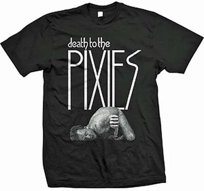 Nuova Maglietta Leggera Nera Autentica della Band Pixies Death To The Pixies