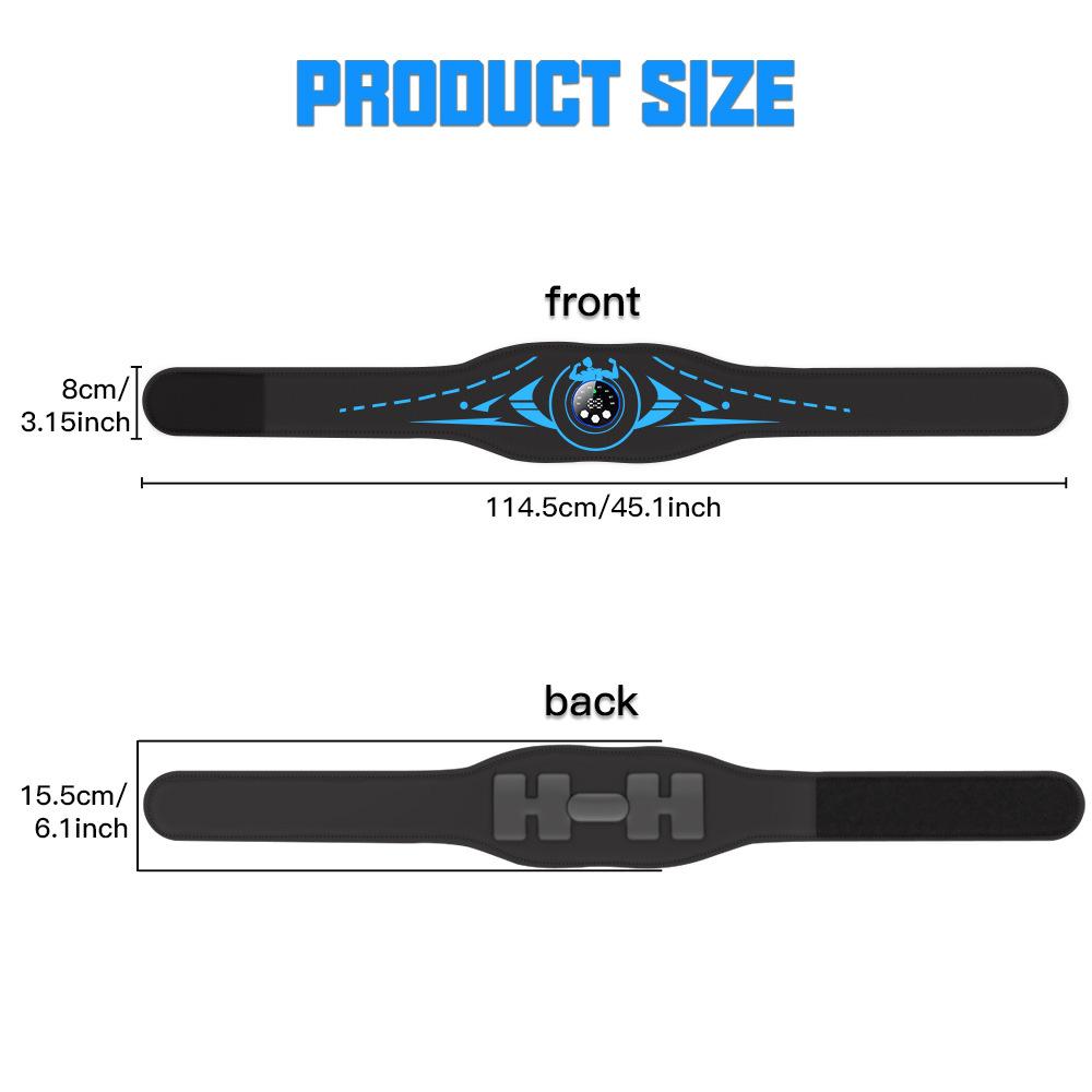 EMS Abdominal Toning Belt USB Muscle Stimulator for Abs Body Slimming Shaping Massager Fitness Weight Loss