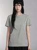 Lupeu Cut-Out Stud Applique Short Sleeve Tee Gray