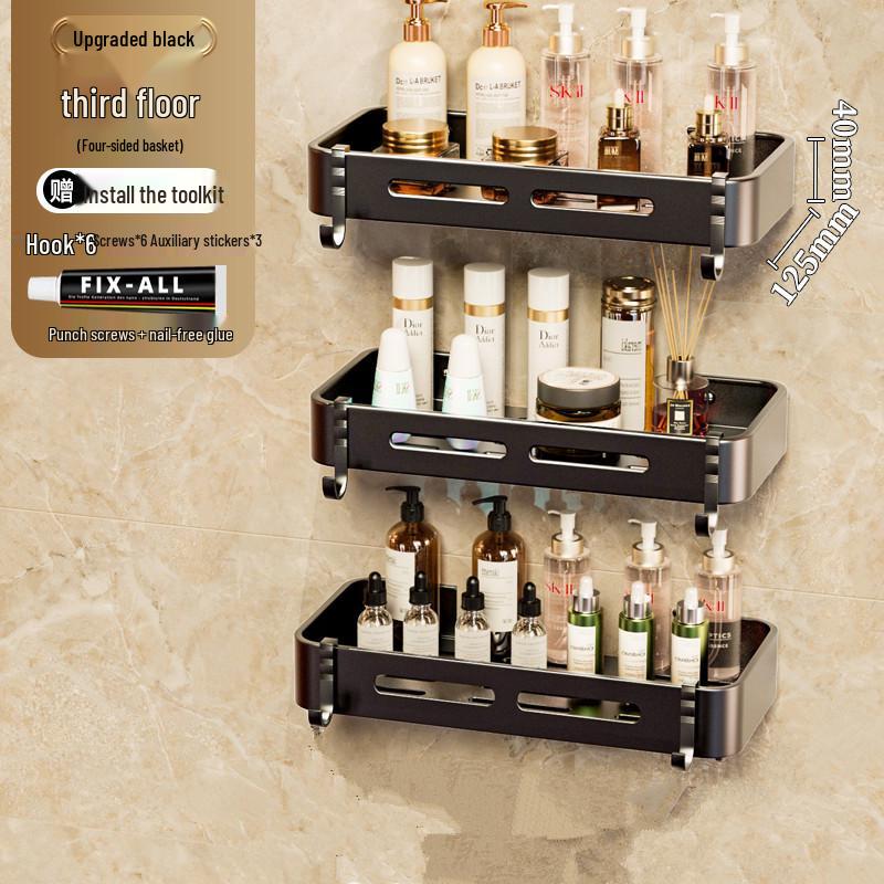 

Треугольная настенная алюминиевая угловая полка-стеллаж для ванной