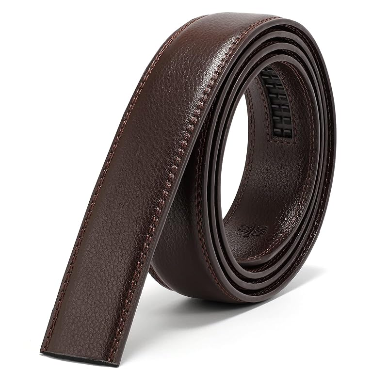 

[JASGOOD] belt men s [Comfort for replacement Obi only] Auto-lock type Width 3.5cm 130cm large size cowhide Durable size adjustable business For