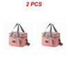 2PCS Picnic Bag Easy To Carry Portable Picnic Bag Navy Oxford Cloth Lunch Bag Storage Supplies Large Capacity Insulation Bag