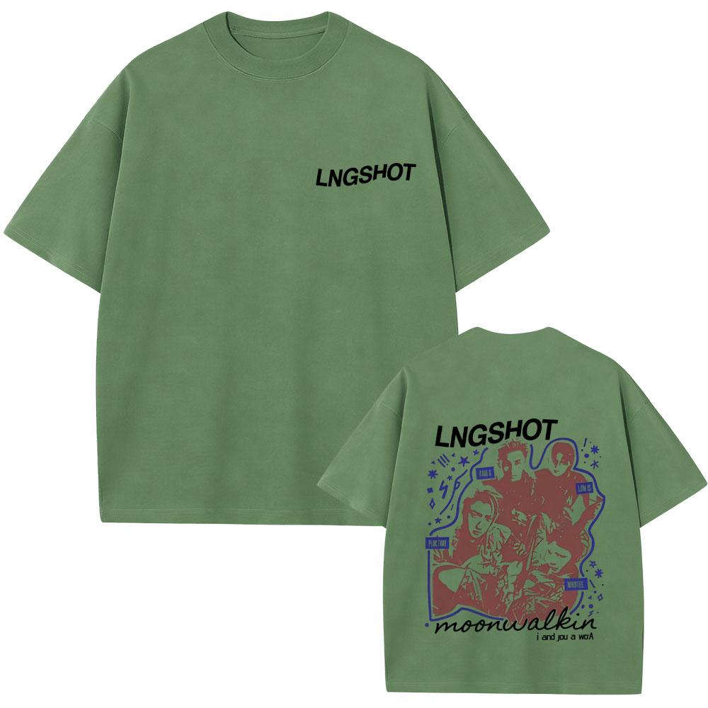 Korean Band Lngshot Face Graphic T Shirts Unisex Women Kpop Fashion Trend Tshirt Summer Unisex Casual Soft Cotton Oversized Tshirt