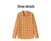 Women's High-End Cotton Plaid Long Sleeve Shirt - New for Spring & Autumn 2025, Loose Casual Fit