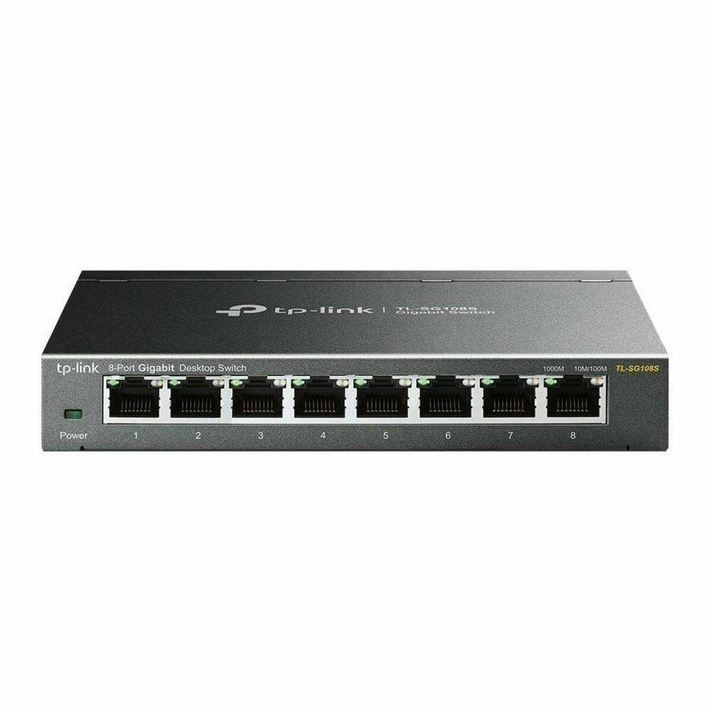 TP-Link TL-SG108S 8-Port Gigabit Ethernet Switch Black