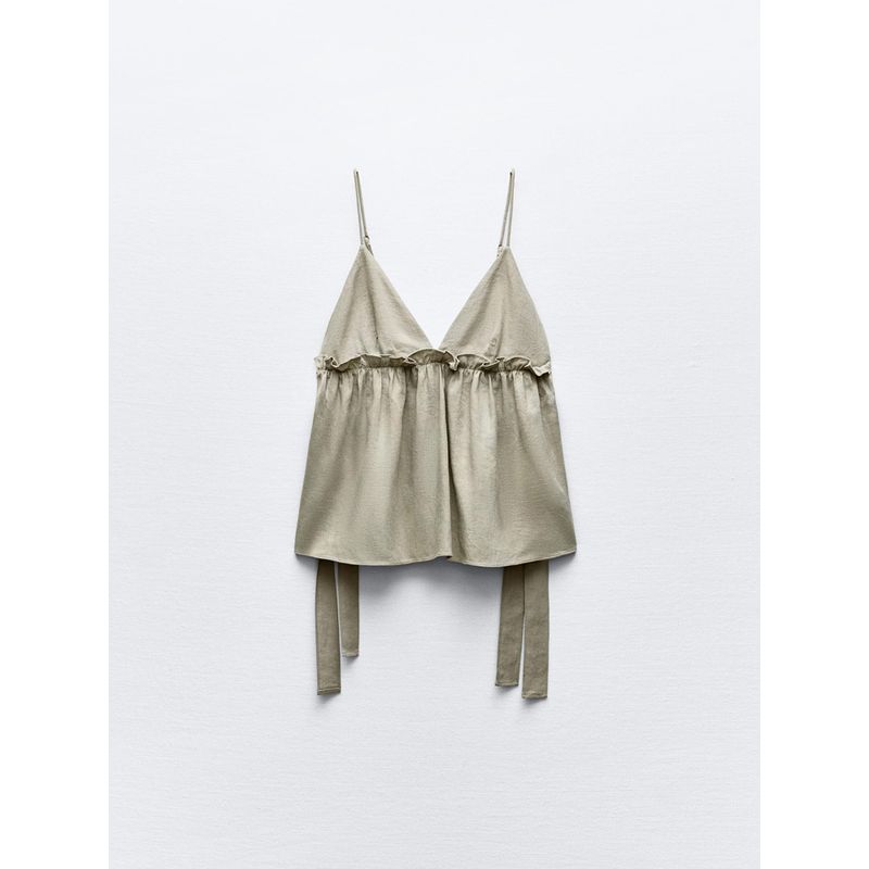 Za2024 Summer New Product Women's Clothes Fashion Style Fashion All-Match Basic Style Stripes Casual round Neck Short Sleeves T-shirt