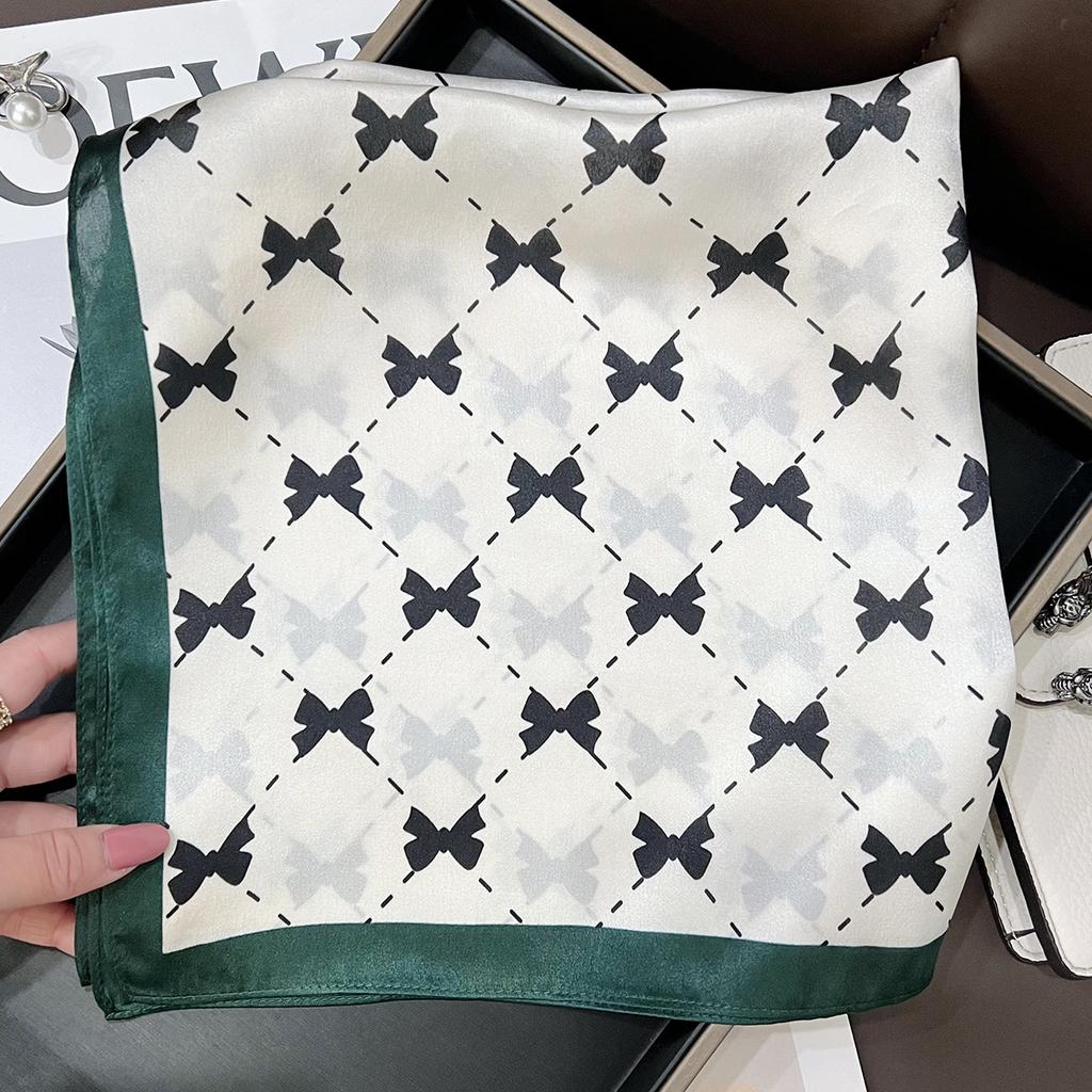 New 100% Natural Real Silk Scarf Fashion Lady Foulard Female Bandana Scarves  Women Hijab Shawl Wraps Square Neckerchief