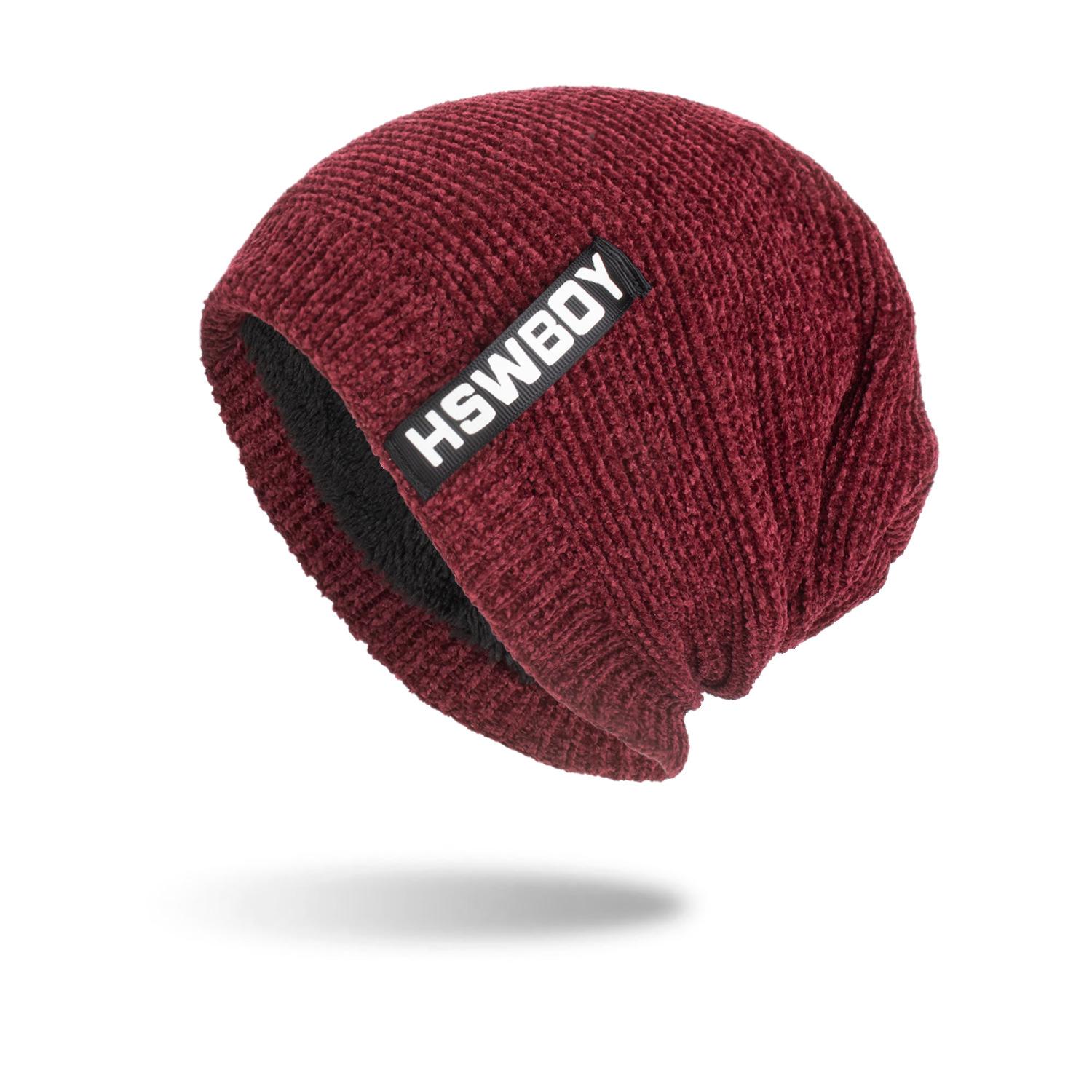 

Осень и зима новый шенилл легкий вариант длинный свитер шапка вязаная шерстяная шапка