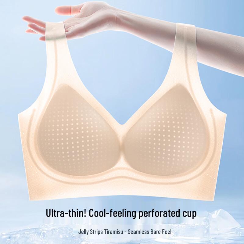 Tingmei Ultra-Thin Breathable Seamless Bra for Large Busts XL (85ABC)