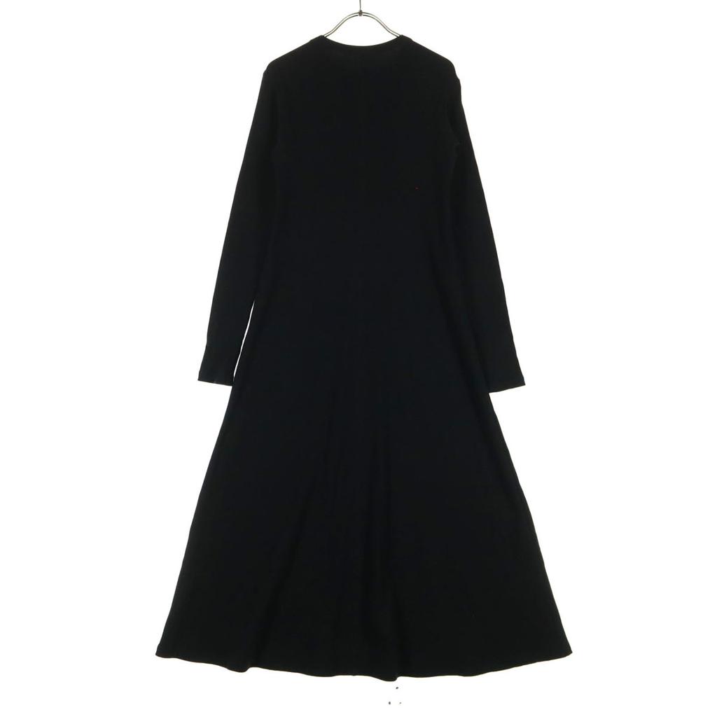 Mila Owen 24ss Long Sleeve Knit Long Dress Black 09WC0241124 Women Used