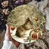 Pc Christmas Charm Festive Mouse Aluminum Aluminum Sign X Inch Round Vintage Foil Engraving Decor for Home Cafe