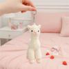 Soft Plush Alpaca Keychain Handmade Cute Stuffed Sheep Animal Pendant for Travel Bag Ornament Small Gift for Kids Students