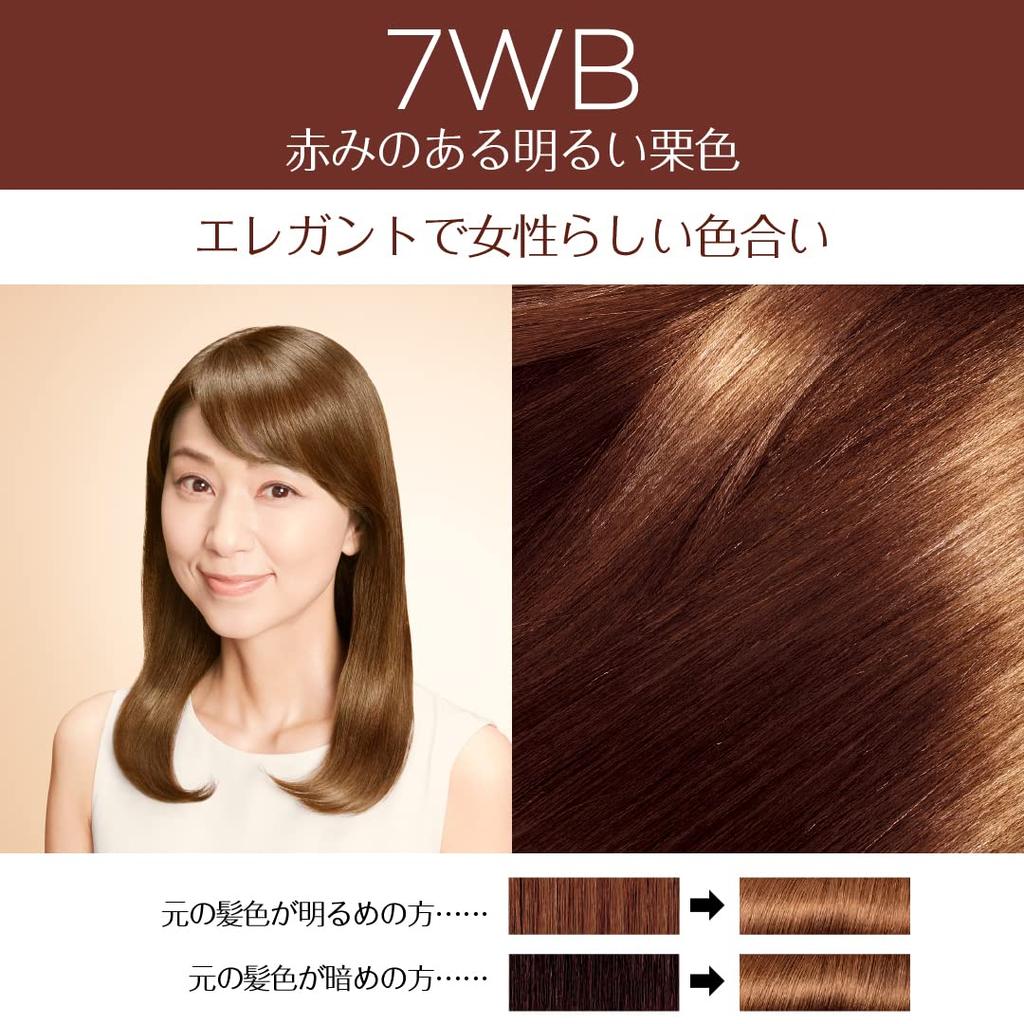 Paris Excellence R Liquid Hair Dye for Gray Warm Light Chestnut Brown L'Oreal Hair, 7WB, (Quasi-drug)