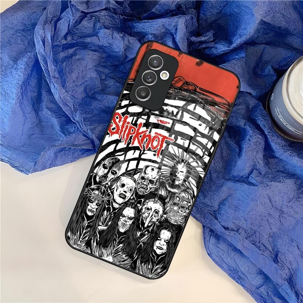 S-Slipknot Popular Band Phone Case for Samsung S25 S24 S30 S21 S23 S20 S22 Fe S10 E S9 Note 20 Pro Ultra Plus Glass Cover