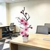 Artificial Plum Blossom Plant With Plastic And Silk For Home Decor And Wedding Centerpieces