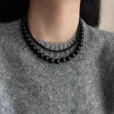 Collana con Chiusura Magnetica Perla Nera: Elegante, di Tendenza e Lussuoso