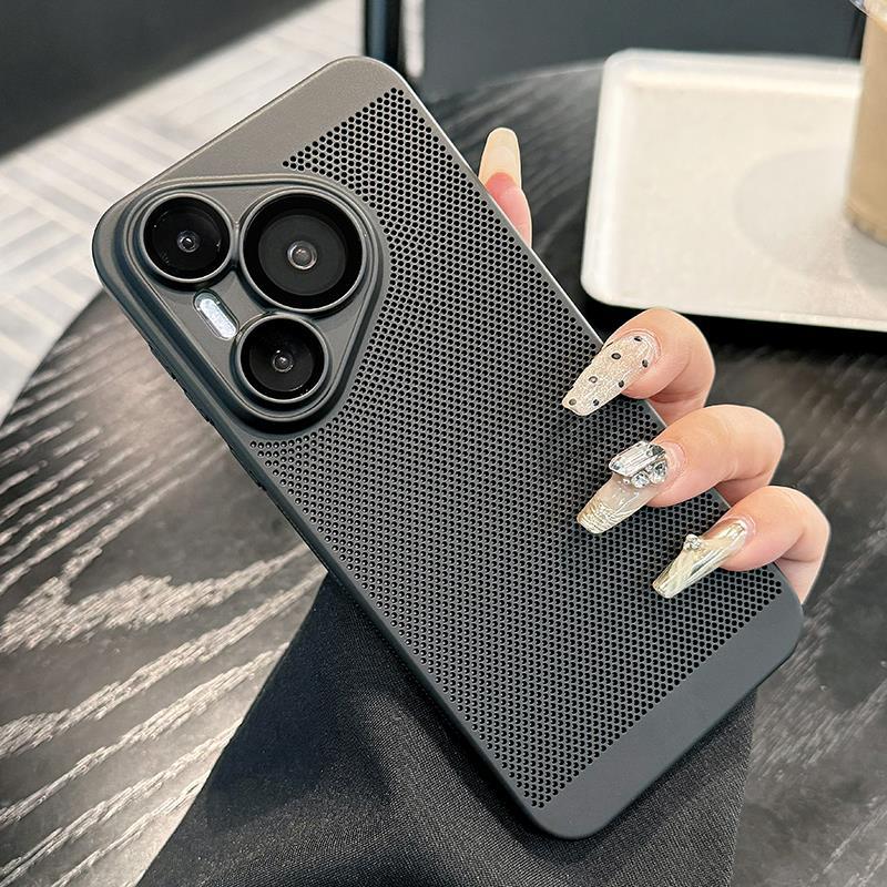 Applicable to Huawei Pura70Ultra breathable heat dissipation mesh mobile phone case light luxury ultra-thin with its own lens film P60 hard